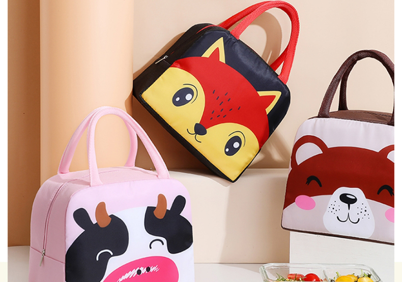 ランチバッグ 動物フレンズ お弁当トート 大きめサイズ