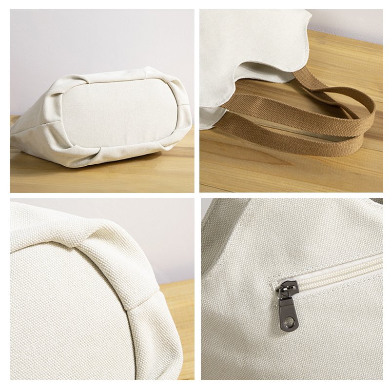 シンプル帆布ミニトート ランチバッグ 手提げ