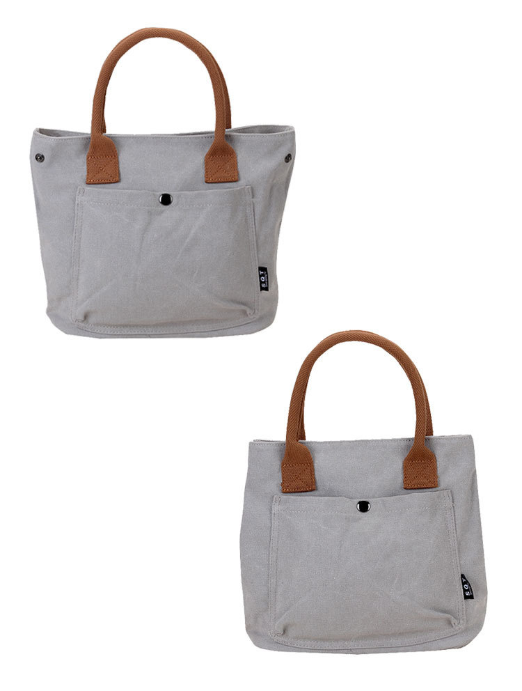 デニム風ミニトートバッグ 軽量ランチバッグ