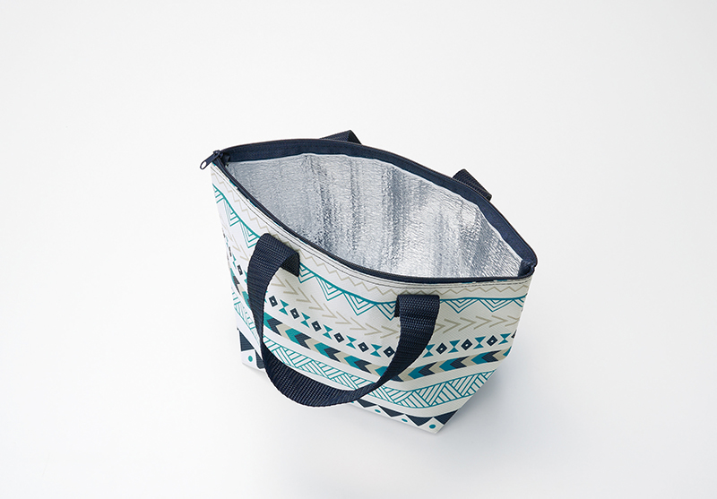 ネイティブ柄保冷保温ランチバッグ二色組