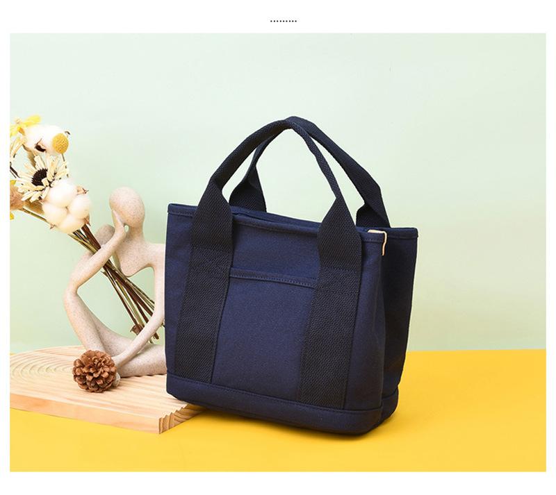 ランチバッグ たっぷり収納キャンバストートランチバッグ
