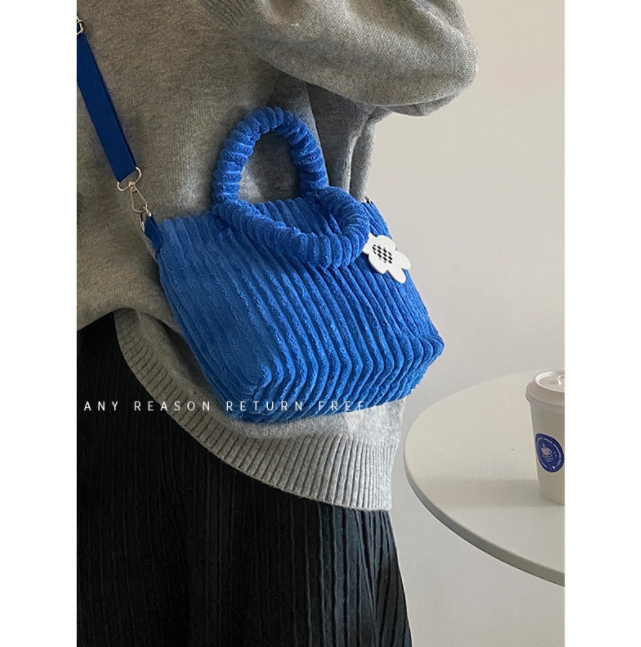 コーデュロイ ミニトートバッグ 手提げ ショルダー 二way ランチバッグ