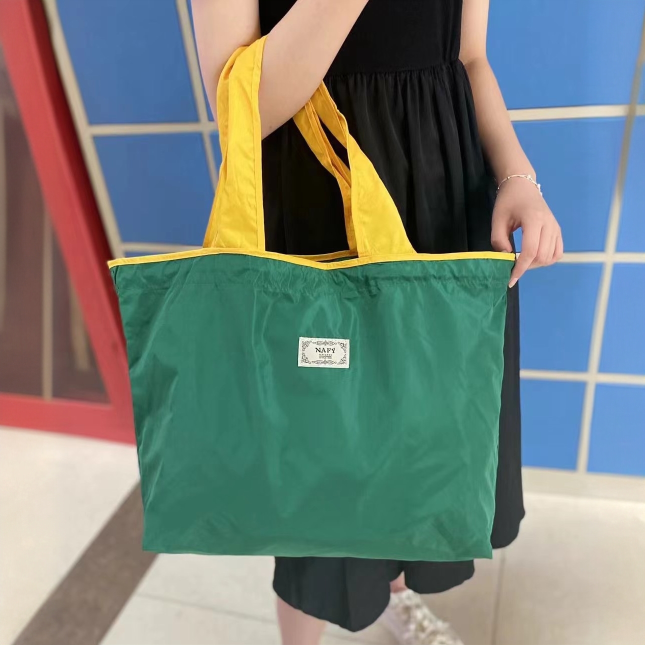 ランチバッグ ふんわり巾着風ランチトート