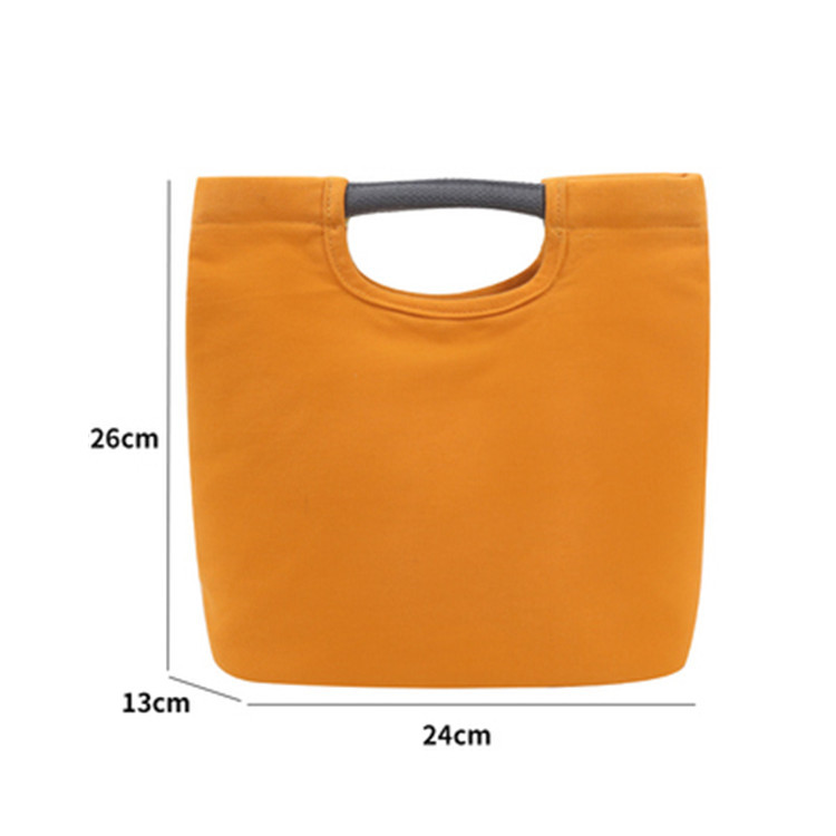 大容量シンプルランチバッグ多色展開