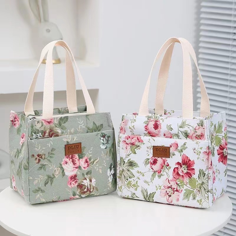 ランチバッグ キャンバストート 絵柄たっぷりランチバッグ