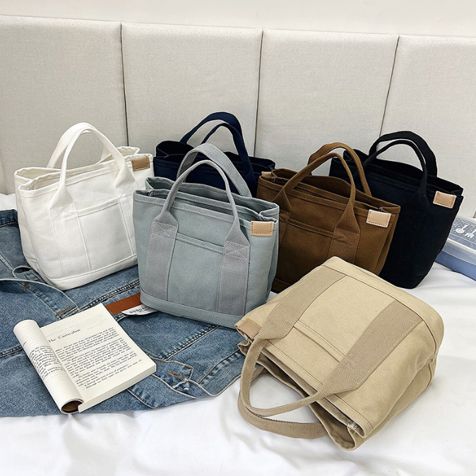 帆布製ミニトートバッグ ランチバッグ 手提げかばん