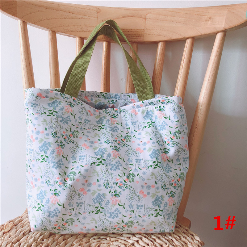 花柄ランチバッグ お弁当袋 ナチュラル手提げ