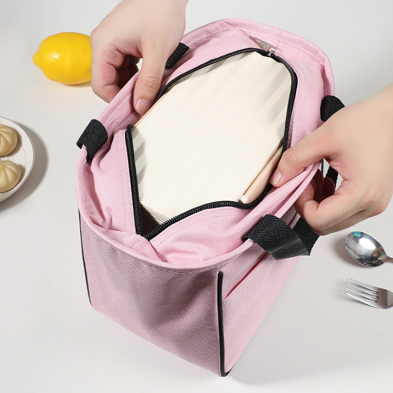 ランチバッグ シンプル角型保冷ランチトート