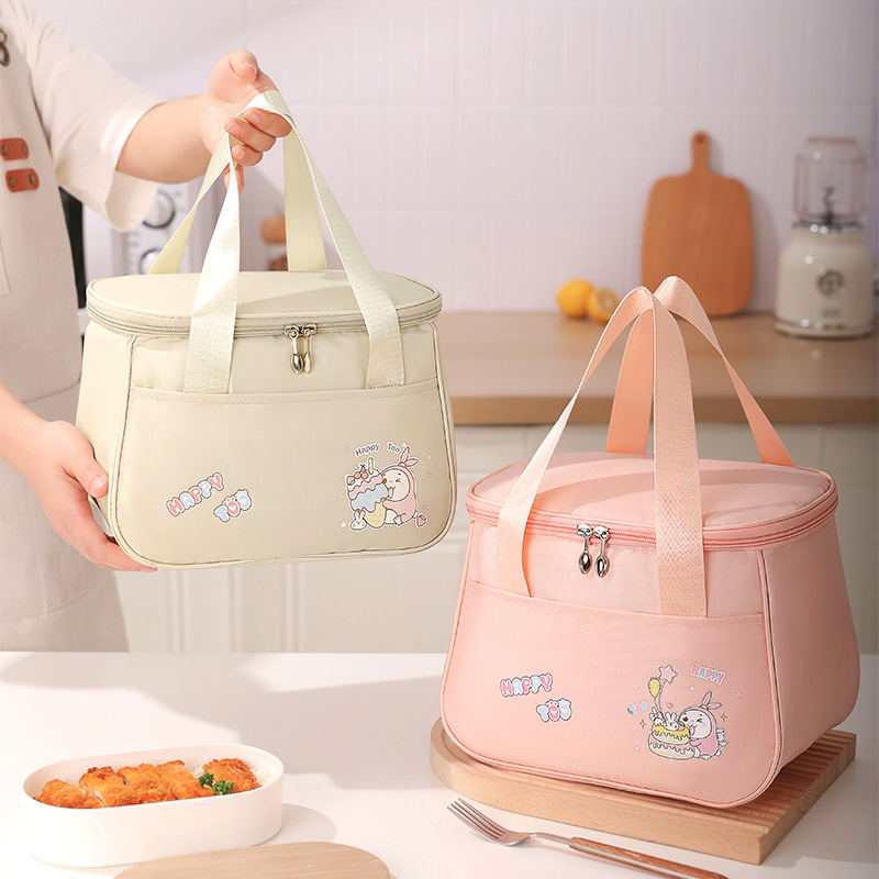 ランチバッグ うさぎ柄 保温保冷ランチトート
