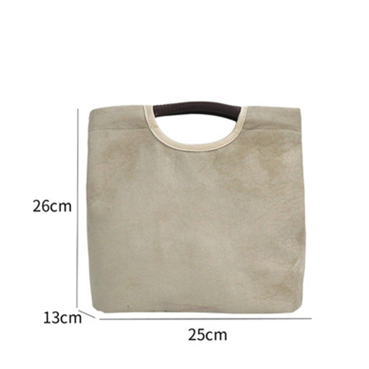 大容量シンプルランチバッグ多色展開