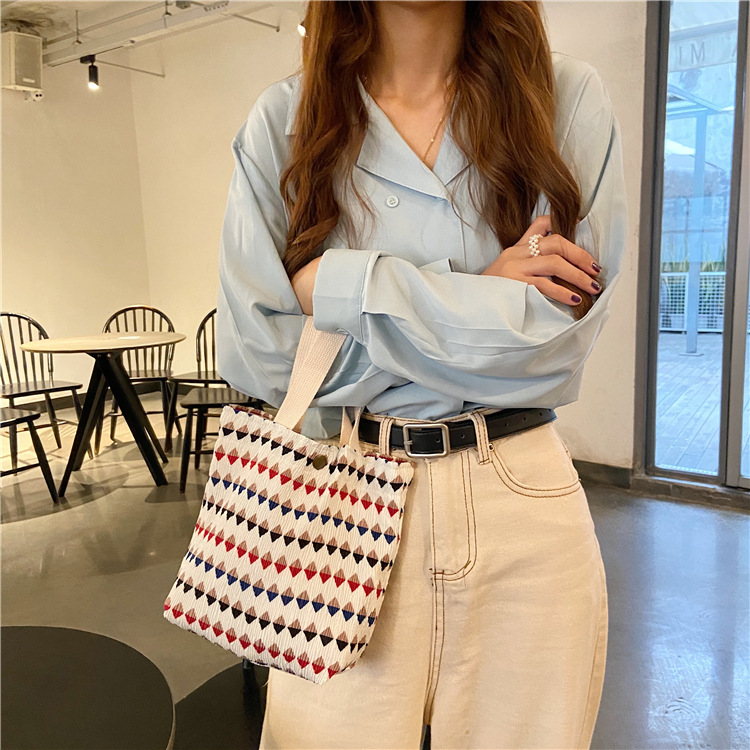 おしゃれ柄ランチバッグ 大容量お弁当袋 多用途トートバッグ