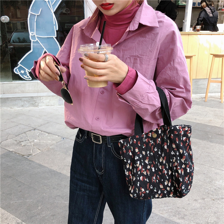 おしゃれ柄ランチバッグ 大容量お弁当袋 多用途トートバッグ