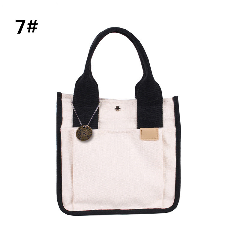 軽量キャンバス地仕切り付きランチバッグ