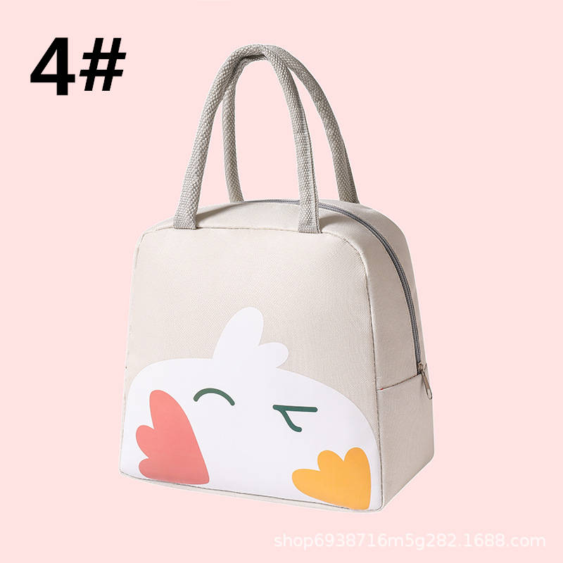 可愛いクマ柄お弁当袋 大容量ランチバッグ