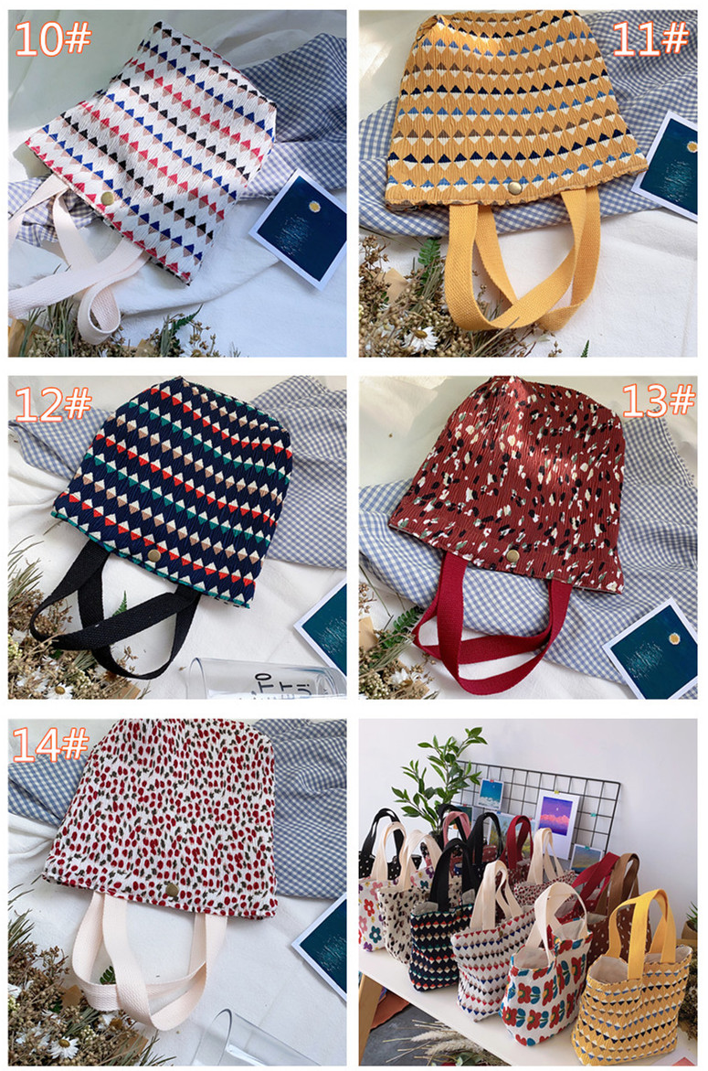 おしゃれ柄ランチバッグ 大容量お弁当袋 多用途トートバッグ