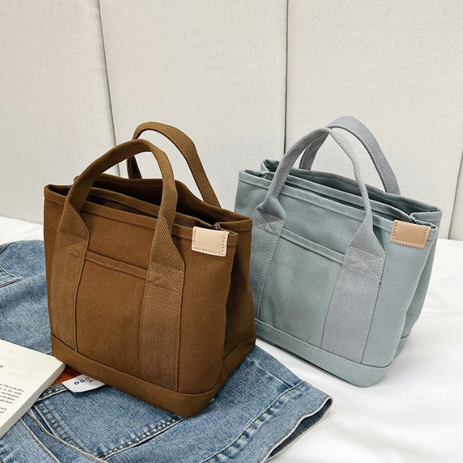 帆布製ミニトートバッグ ランチバッグ 手提げかばん