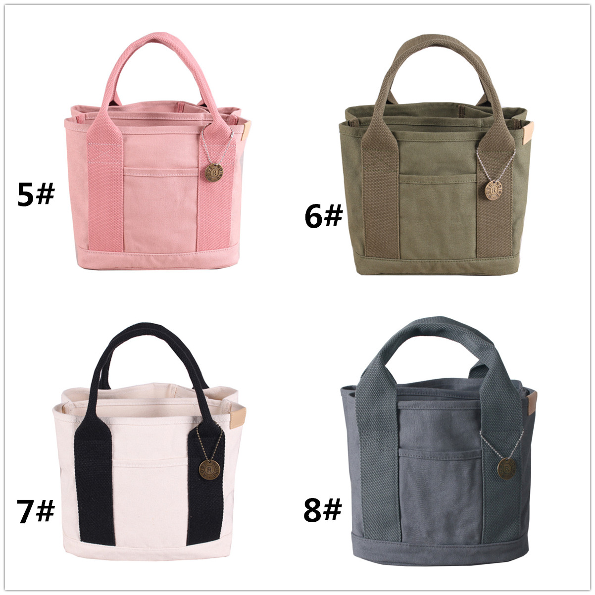 ランチバッグ 軽量ミニトートバッグ マチ付き仕切り付き