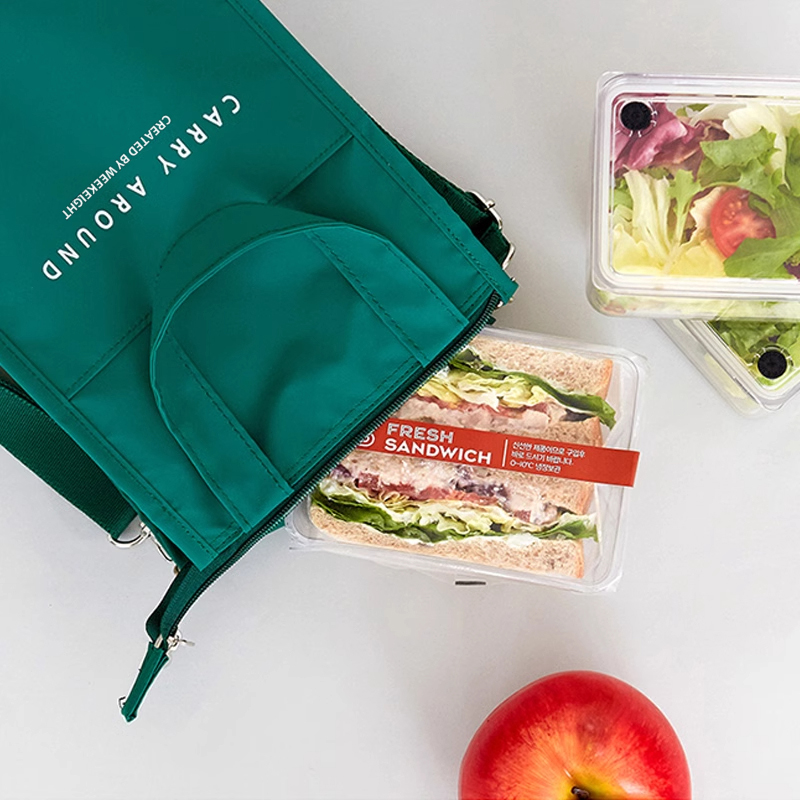 ランチバッグ すっきり収納保冷ランチバッグ