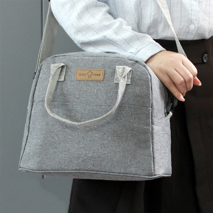 5色展開ショルダー付き保冷保温ランチバッグ