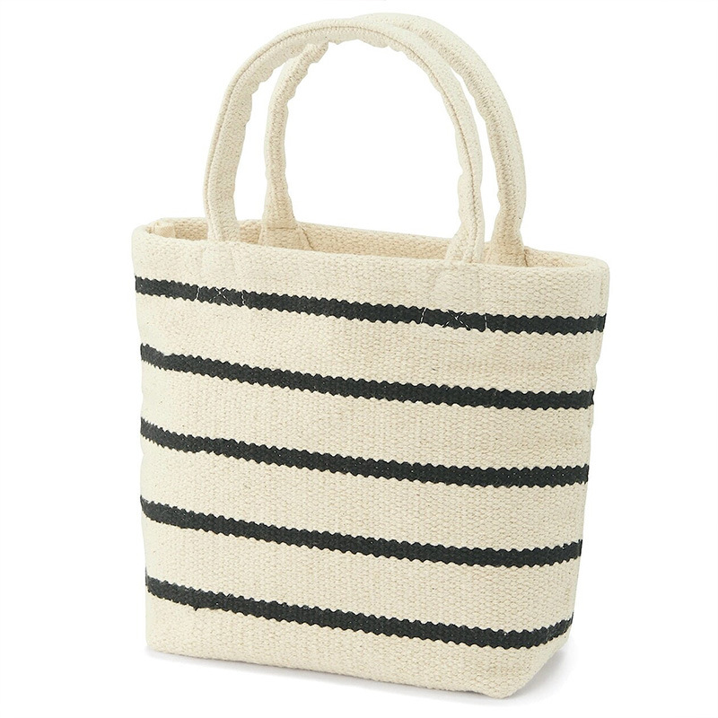 ボーダー柄ミニトートランチバッグ手提げかばん