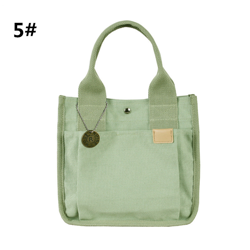 軽量キャンバス地仕切り付きランチバッグ