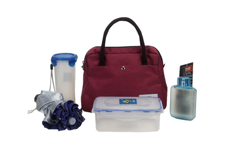 ランチバッグ お弁当がすっぽり入る多機能トートバッグ