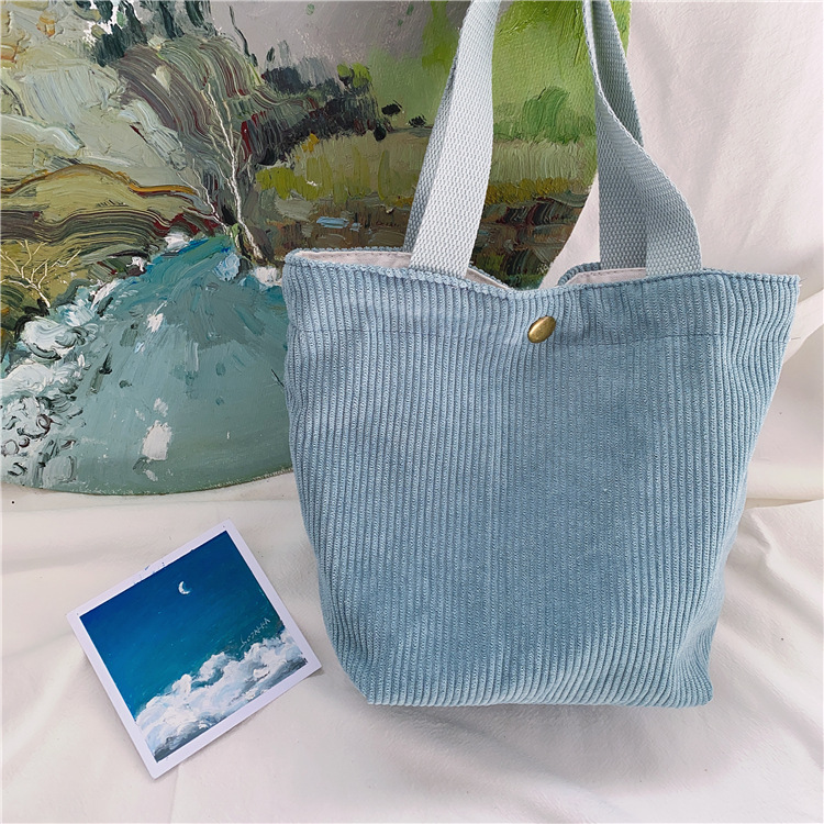 コーデュロイ手提げランチバッグ８色展開