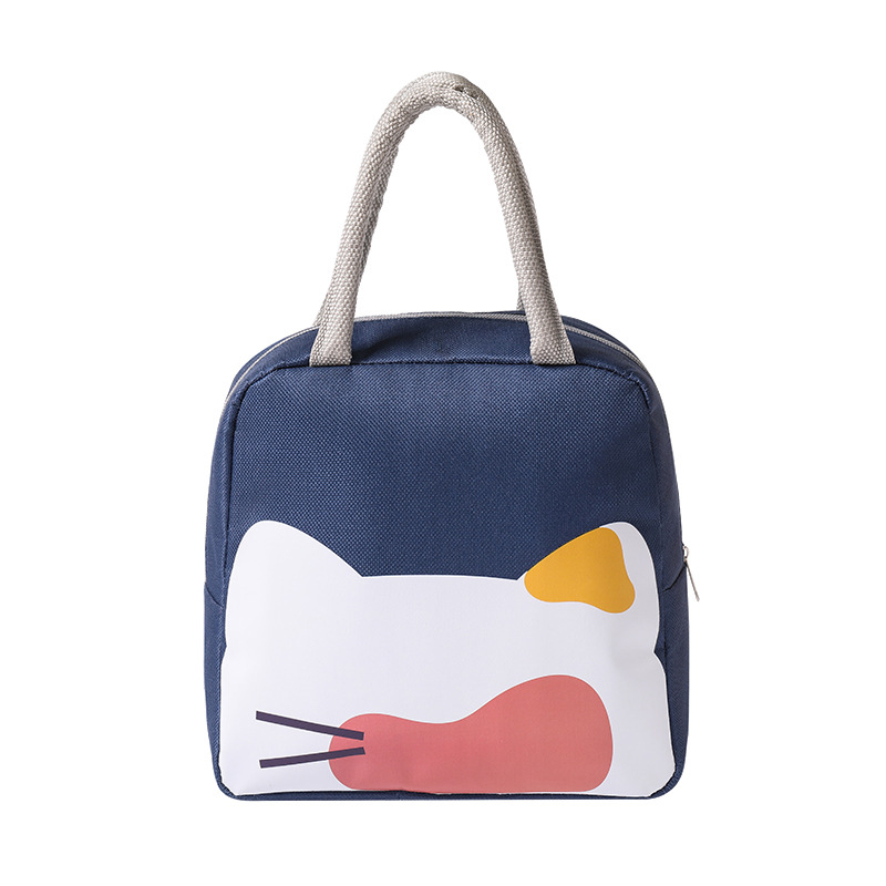ランチバッグ ねこ柄がかわいい小さめランチバッグ