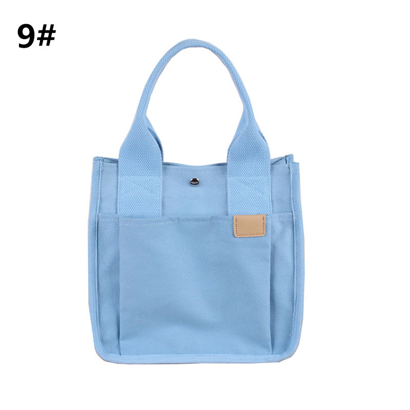 軽量キャンバス地仕切り付きランチバッグ