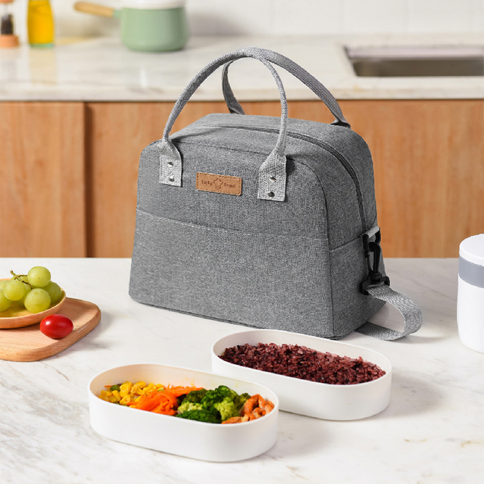 5色展開ショルダー付き保冷保温ランチバッグ