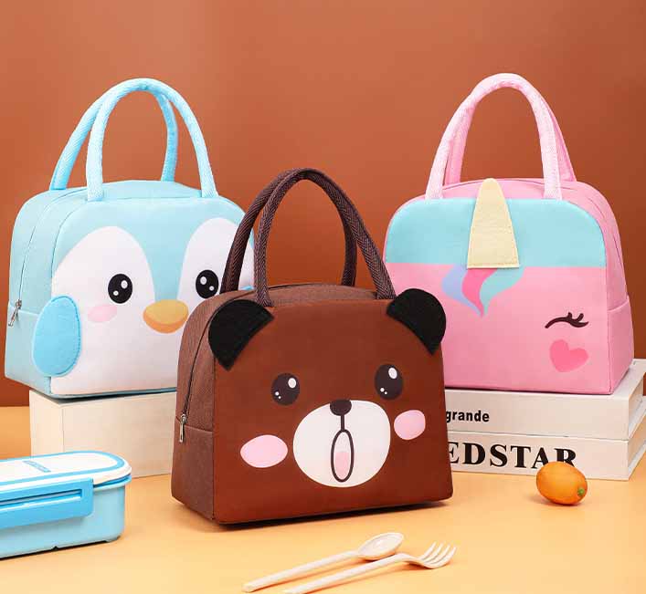 かわいい動物柄保冷保温ランチバッグ子供用弁当袋