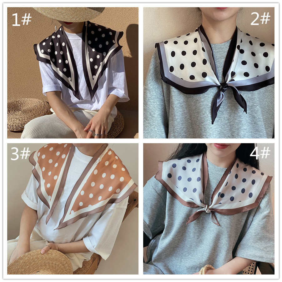 スカーフ 水玉柄プリントスカーフ 春夏ショール 韓国風ケープ
