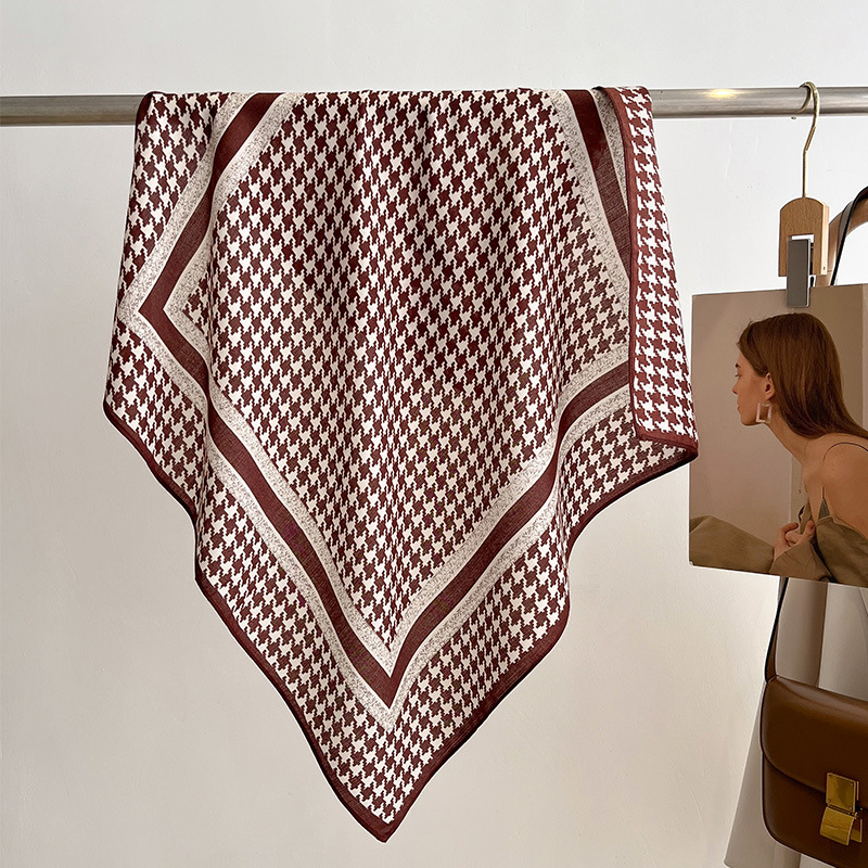 スカーフ 千鳥格子柄スカーフ レディース 上品な大判ストール