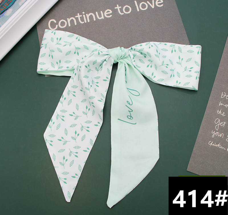 スカーフ 花柄 細長スカーフ 首元・バッグ用 ツイリータイプ