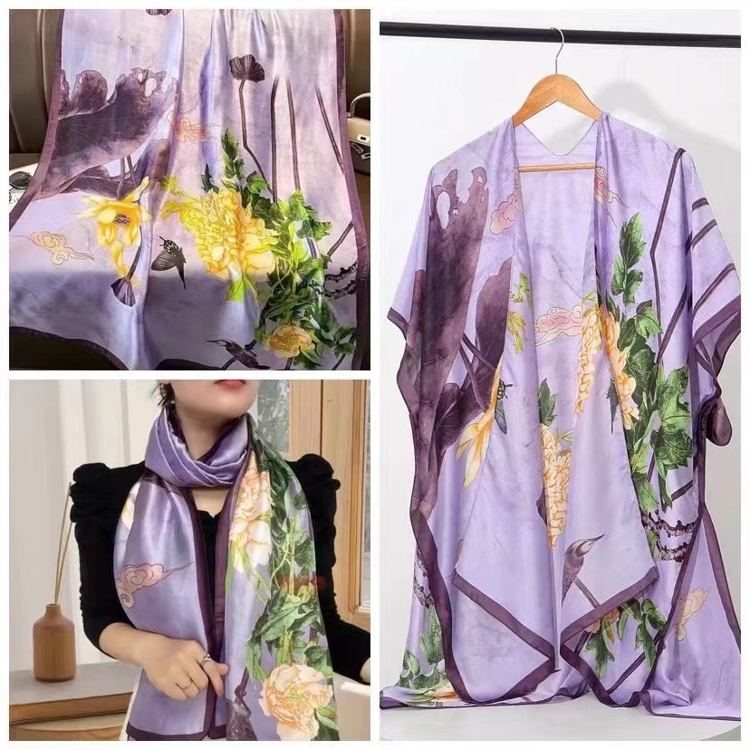 スカーフ 優雅な花園ストール