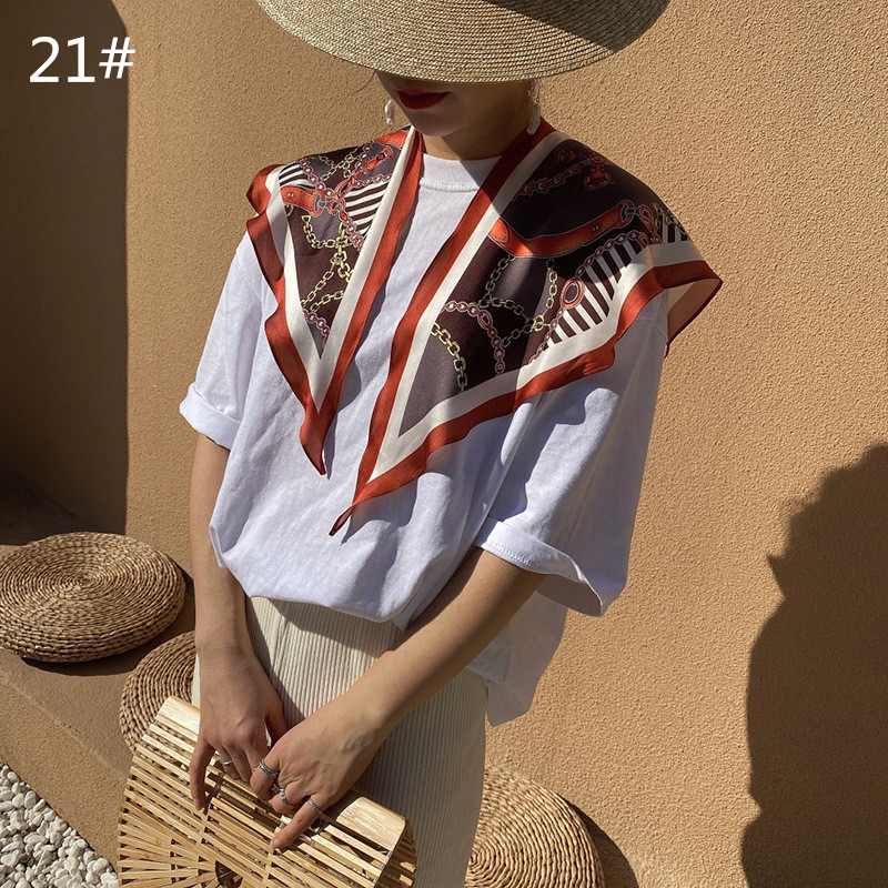 スカーフ 水玉柄プリントスカーフ 春夏ショール 韓国風ケープ