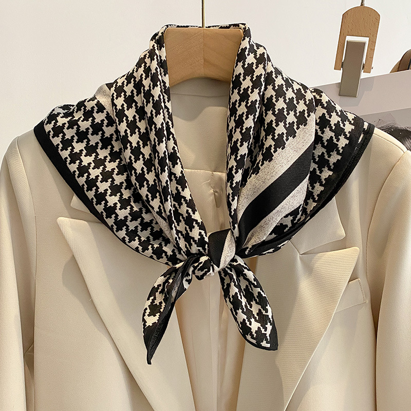 スカーフ 千鳥格子柄スカーフ レディース 上品な大判ストール