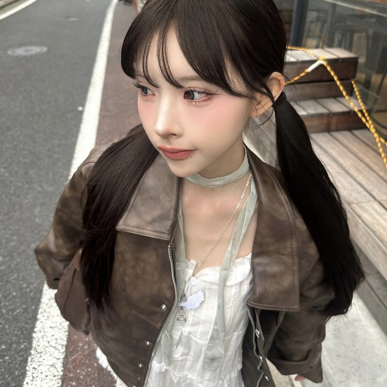スカーフ 透明感チョーカースタイルスカーフ