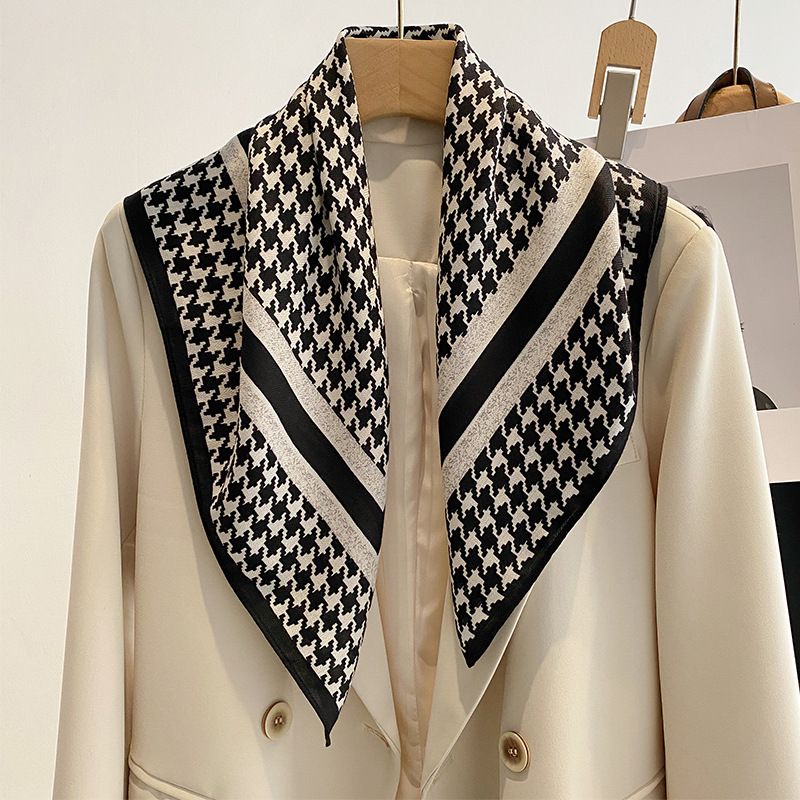 スカーフ 千鳥格子柄スカーフ レディース 上品な大判ストール
