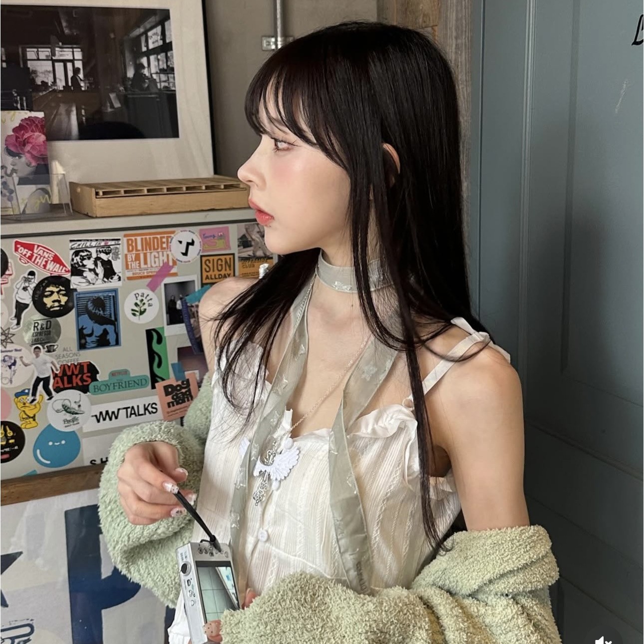 スカーフ 透明感チョーカースタイルスカーフ