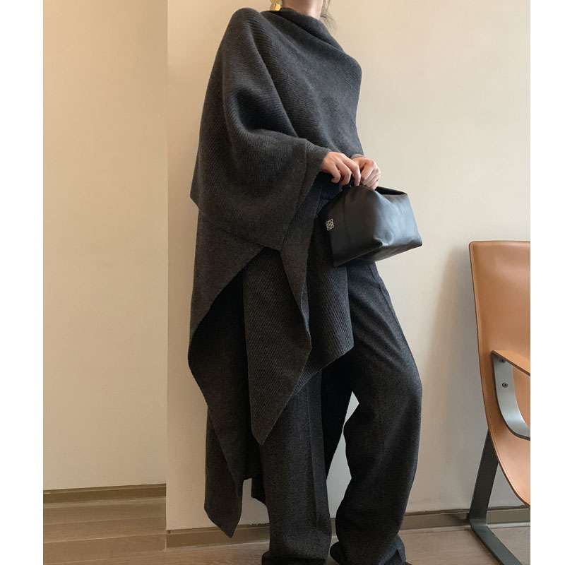 スカーフ 多様シルエット マント風ストール