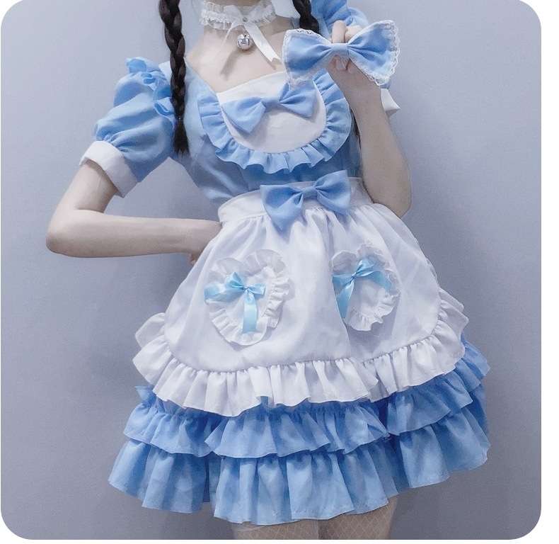 ふんわりメイド服ドレス