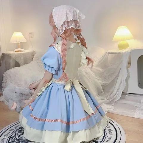 メイド服 ふんわりメイド風ロリータワンピース