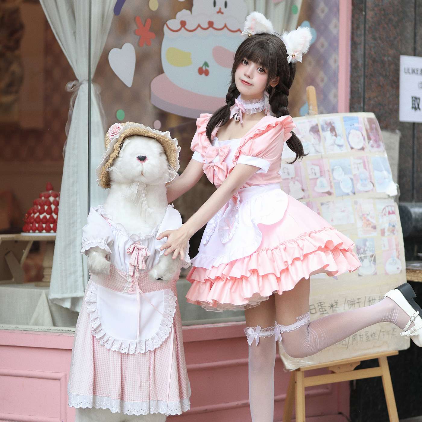 メイド服 ふんわりメイド風ワンピース