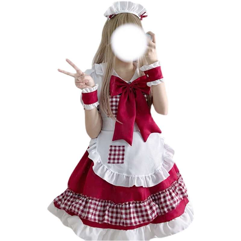 キュートなふんわりメイド服セット