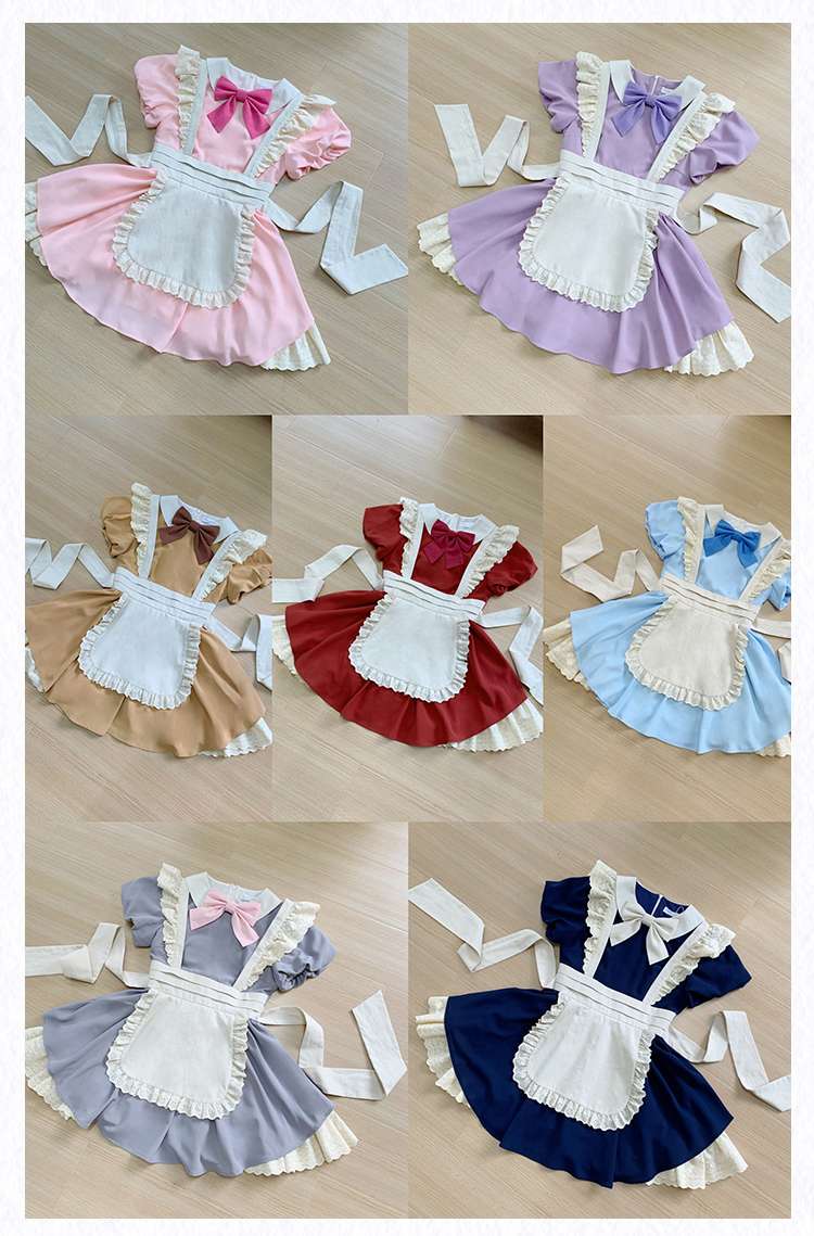 ふんわりリボンメイド服