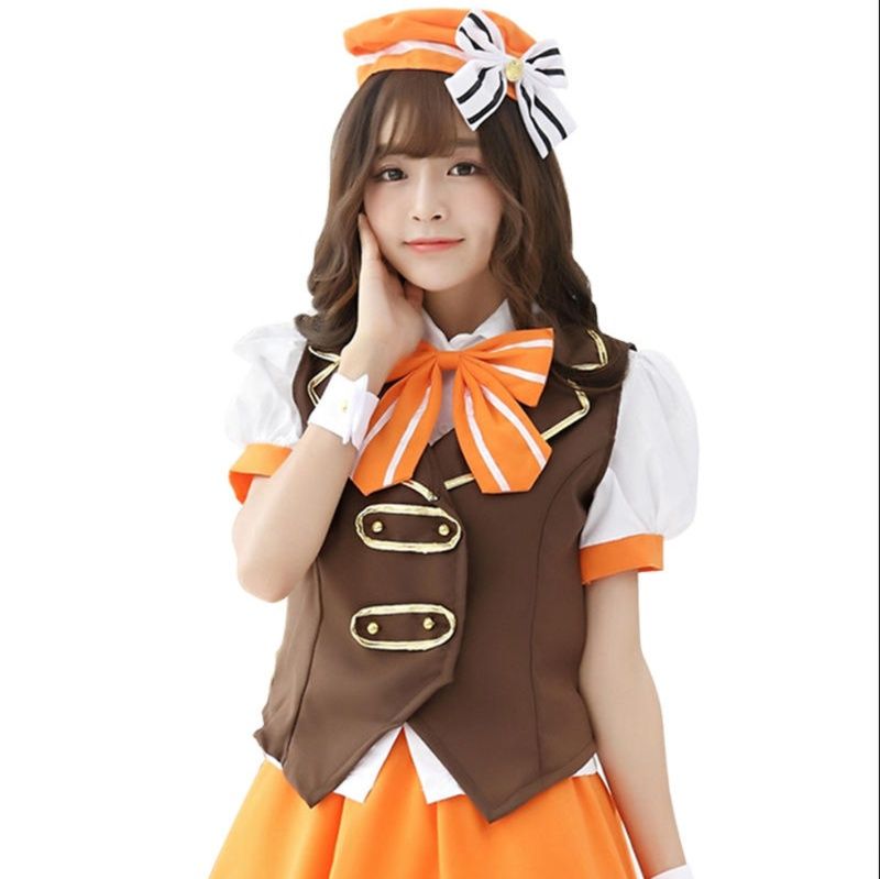 ベスト付き アイドル風 メイド服
