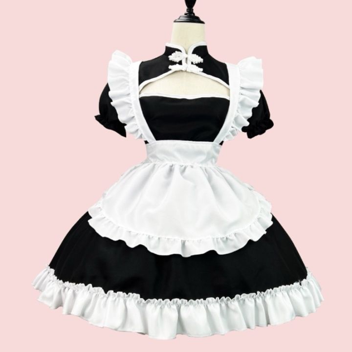 黒×白 クラシックメイド服 ワンピース コスプレ衣装