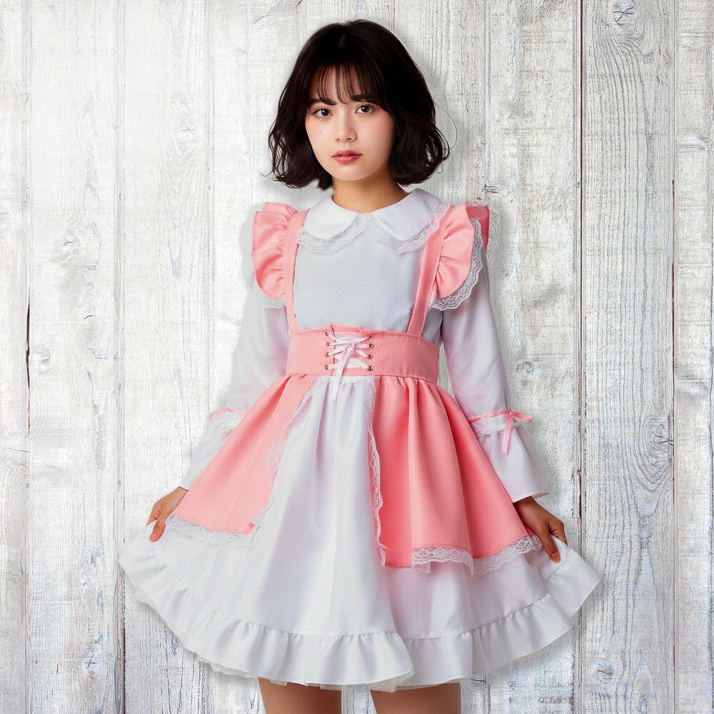 メイド服 ふんわりメイド風ワンピース