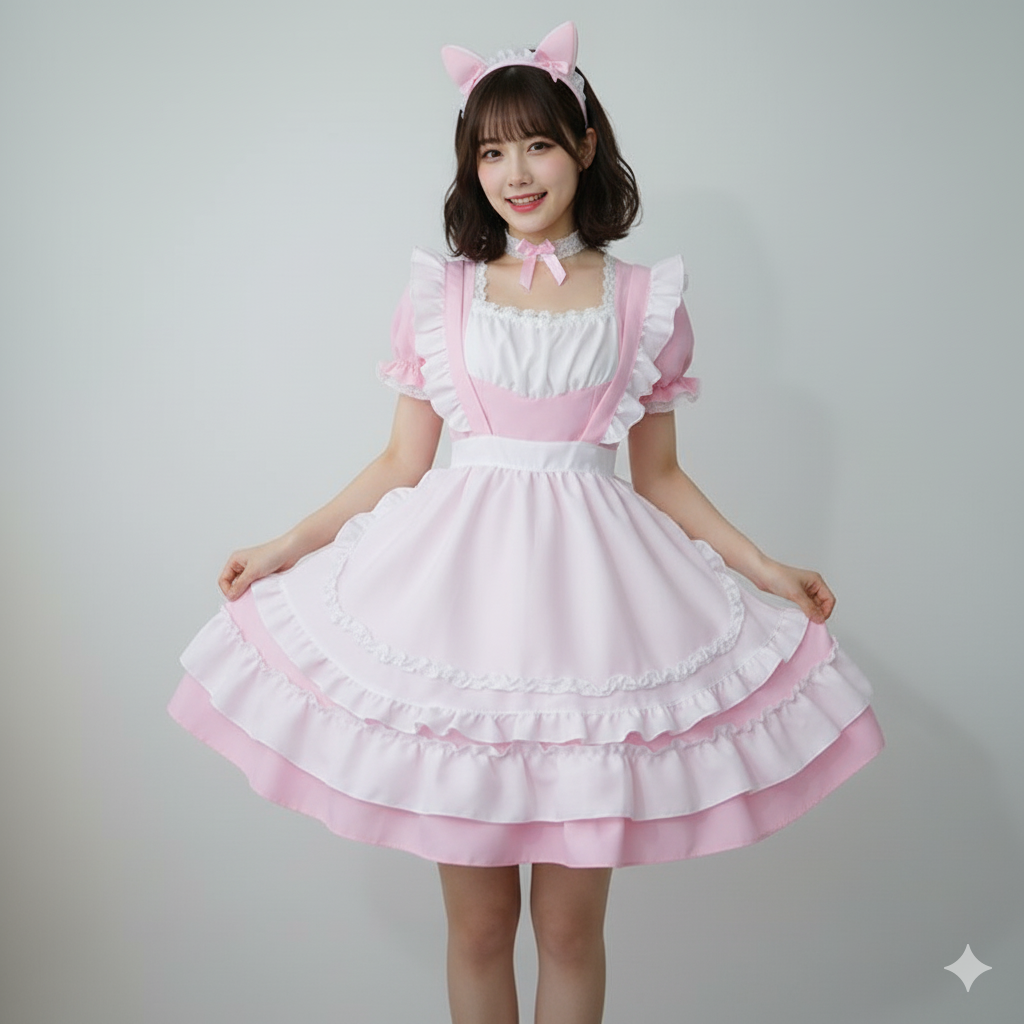 ふんわりメイド服コスチューム